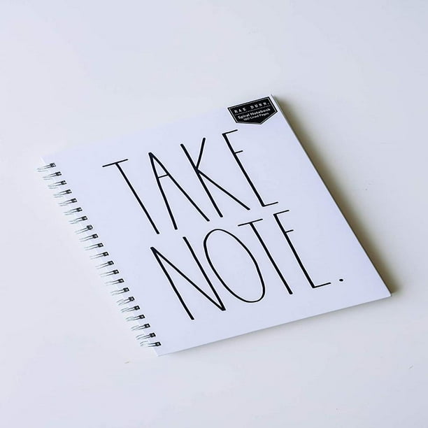 NOTES Rae Dunn Large Hard Cover Spiral Notebook NOTES Rae Dunn Large Hard Cover Spiral Notebook